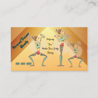 Personal Trainer 3.5" x 2.0" Business Card