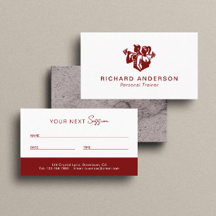 Personal Trainer Appointment Card Next Session