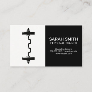 Personal Trainer   Barbell Business Card