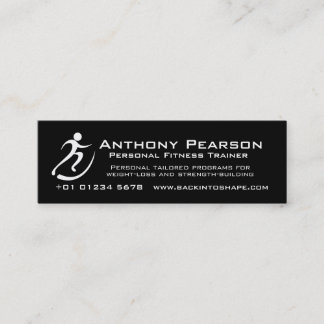 Personal Trainer black promotion business cards