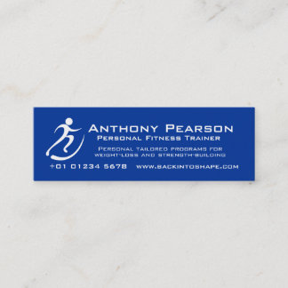 Personal Trainer blue promotion business card