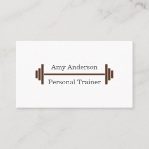 Personal Trainer Brown Business Card
