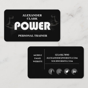 Personal Trainer Business Card