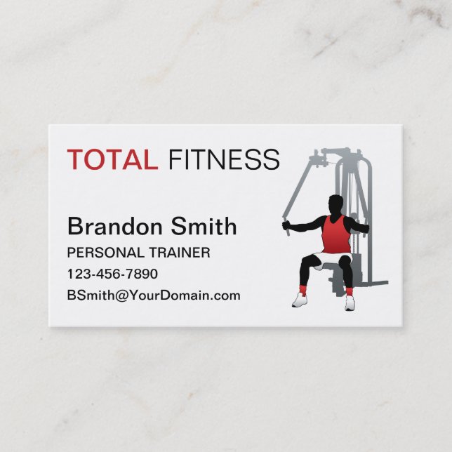 Personal Trainer Business Card (Front)