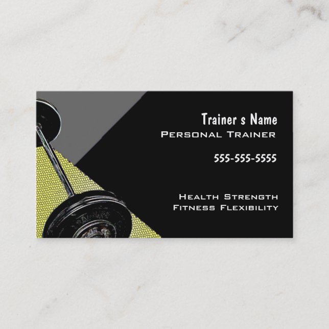 Personal Trainer Business Card (Front)