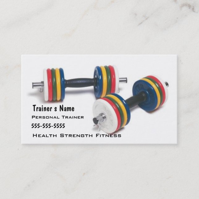 Personal Trainer Business Card (Front)