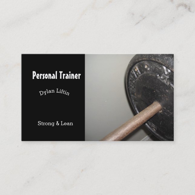 Personal Trainer Business Card (Front)