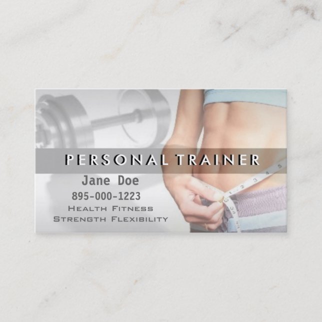 Personal Trainer Business Card (Front)