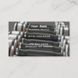 Personal Trainer Business Card