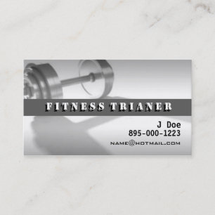 Personal Trainer Business Card