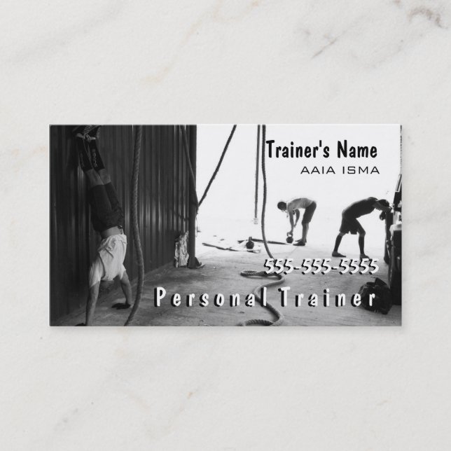 Personal Trainer Business Card (Front)