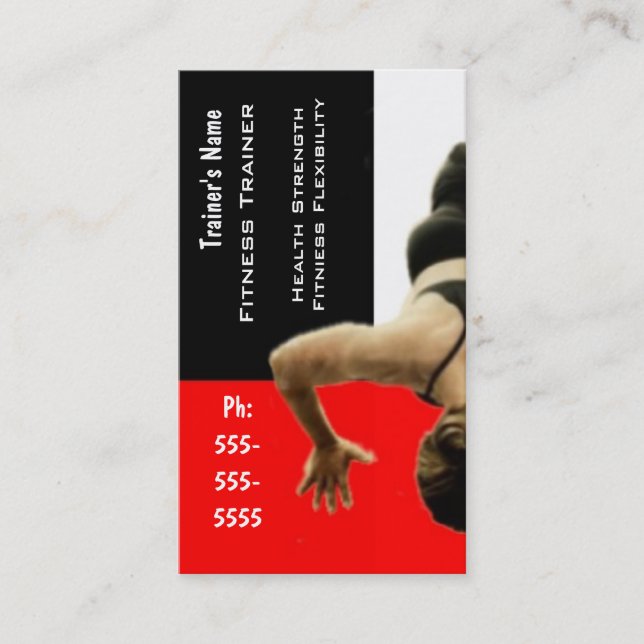 Personal Trainer Business Card (Front)
