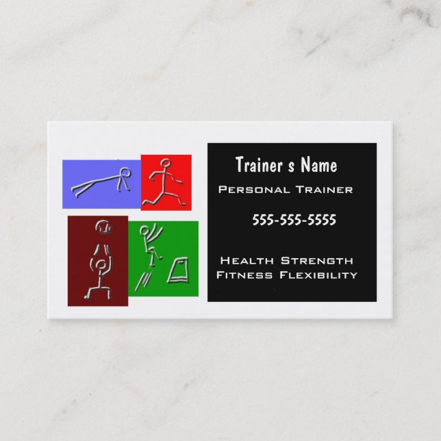 Personal Trainer Business Card (Front)