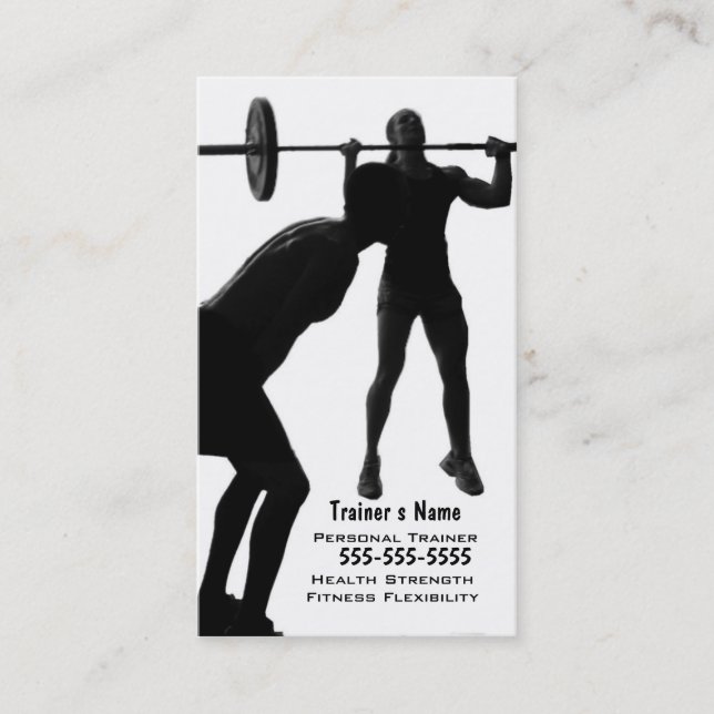 Personal Trainer Business Card (Front)