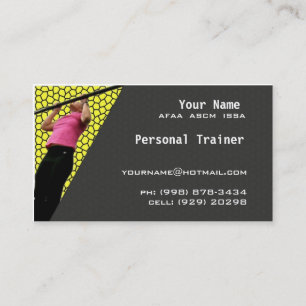 Personal Trainer Business Card