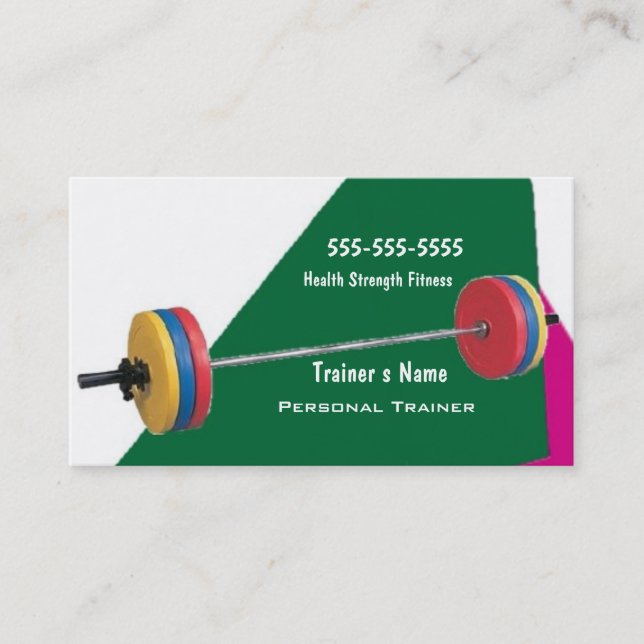 Personal Trainer Business Card (Front)