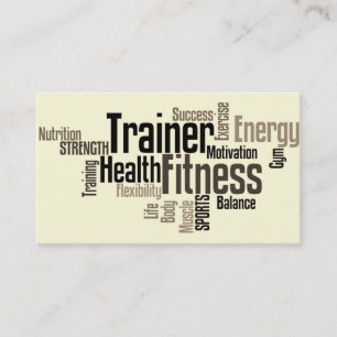 Personal Trainer Business Card