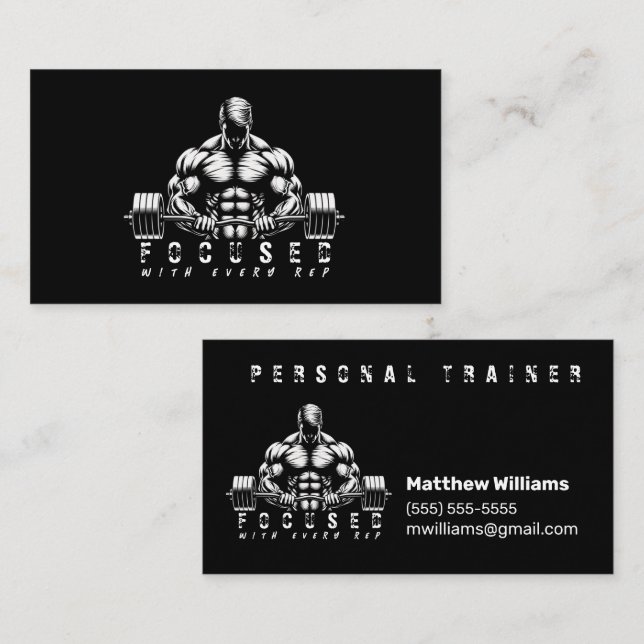 Personal Trainer- Business Card (Front/Back)