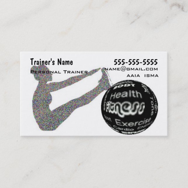 Personal Trainer Business Card (Front)