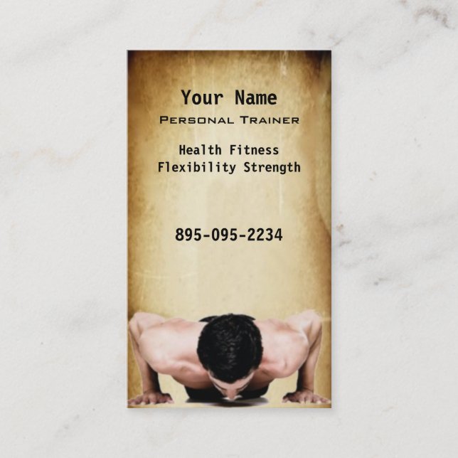 Personal Trainer Business Card (Front)