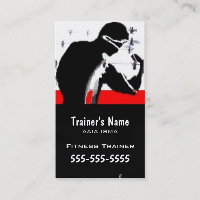 Personal Trainer Business Card (Front)