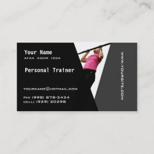 Personal Trainer Business Card