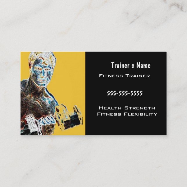Personal Trainer Business Card (Front)