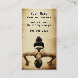 Personal Trainer Business Card