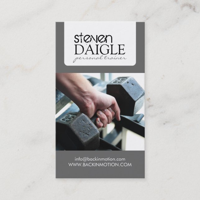 Personal Trainer Business Card (Front)