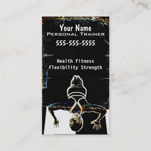 Personal Trainer Business Card (Front)