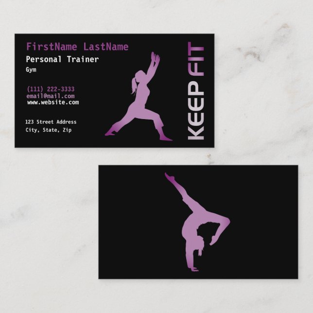 Personal Trainer Business Card (Front/Back)