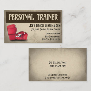 Personal Trainer Business Card