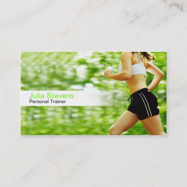 Personal Trainer business card (Front)