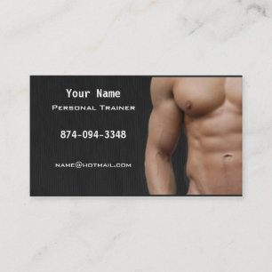 Personal Trainer Business Card