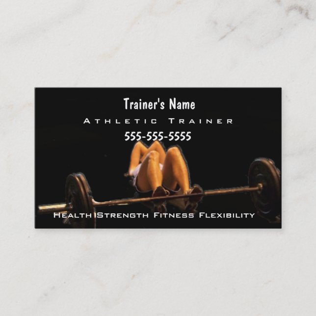 Personal Trainer Business Card (Front)