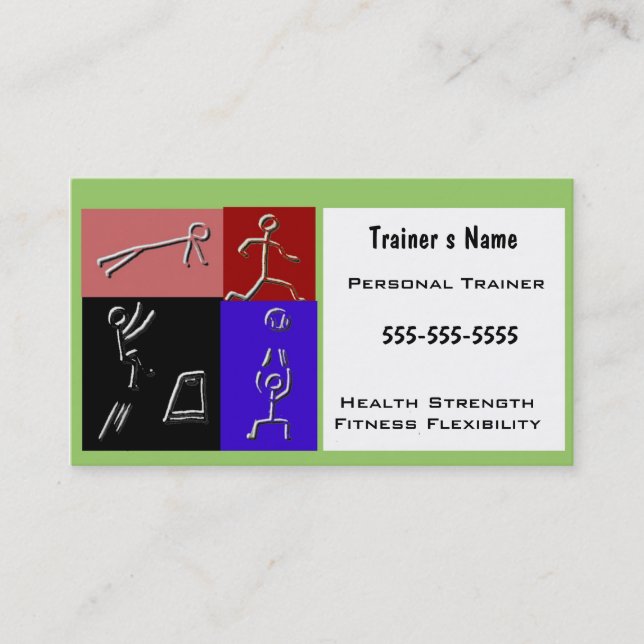 Personal Trainer Business Card (Front)