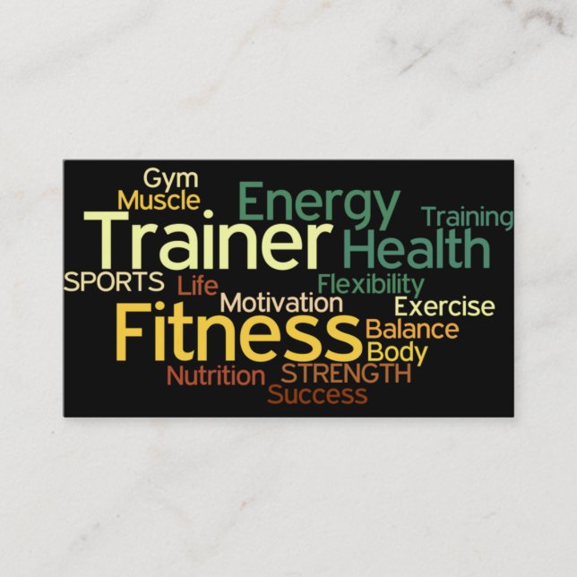 Personal Trainer Business Card (Front)