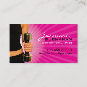 Personal Trainer Business Card Template