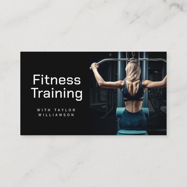 Personal Trainer Business Cards (Back)