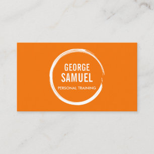 PERSONAL TRAINER CHALK SKETCH LOGO BUSINESS CARD