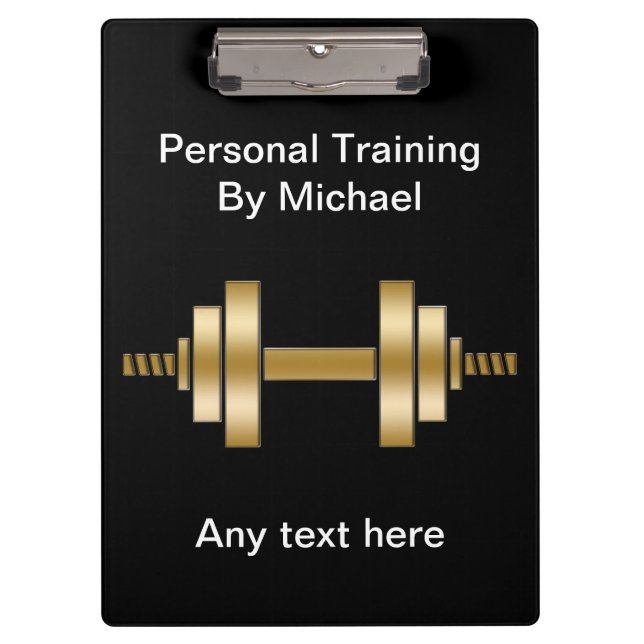 Personal Trainer Clipboard (Front)