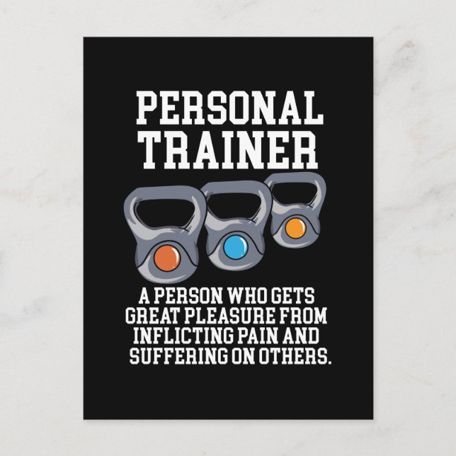 Personal Trainer Definition Postcard (Front)