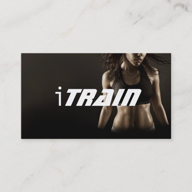 Personal Trainer Exercise Gym Fitness Business Business Card (Front)