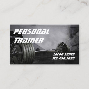 Personal Trainer Exercise Gym Fitness Business Business Card