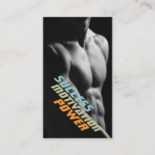Personal Trainer Exercise Gym Fitness Business Card