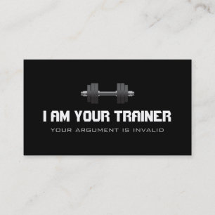 Personal Trainer Exercise Gym Fitness Business Card
