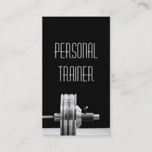 Personal Trainer, Exercise, Gym Fitness Business Card