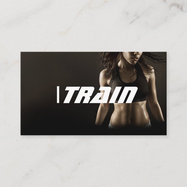 Personal Trainer Exercise Gym Fitness Business Card (Front)