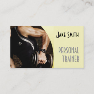 Personal Trainer Exercise Gym Fitness Business Card