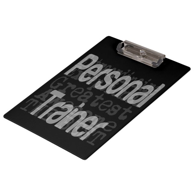 Personal Trainer Extraordinaire Clipboard (Angled)